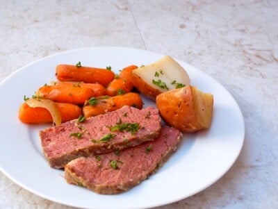Slow Cooker Beer Braised Corned Beef | Simple Nourished Living