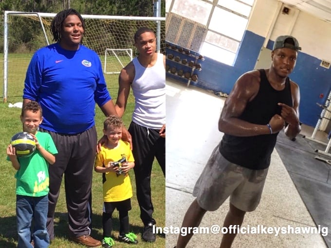 Keyshawn W. before and after weight loss success