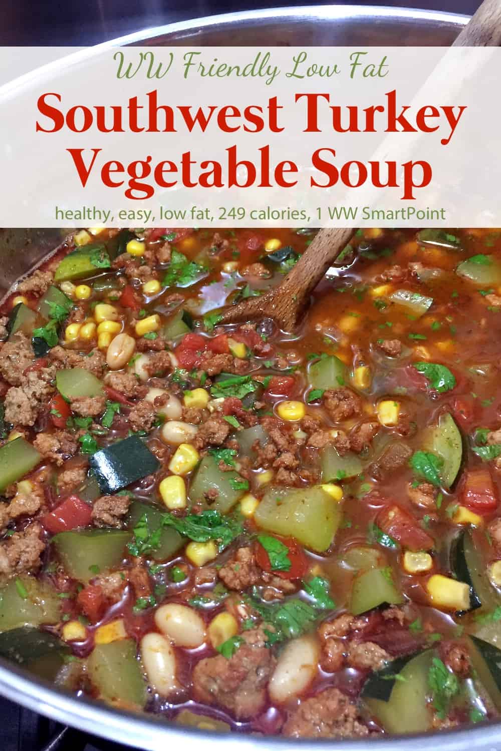 WW Southwest Ground Turkey Vegetable Soup | Simple Nourished Living
