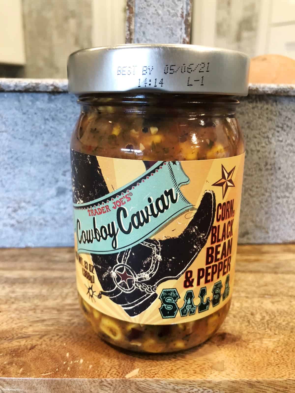 Jar of Trader Joe's Cowboy Caviar