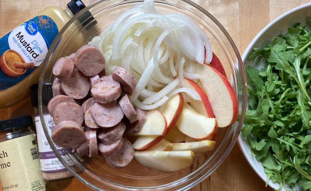 Chicken Sausage & Apple Salad • Simple Nourished Living