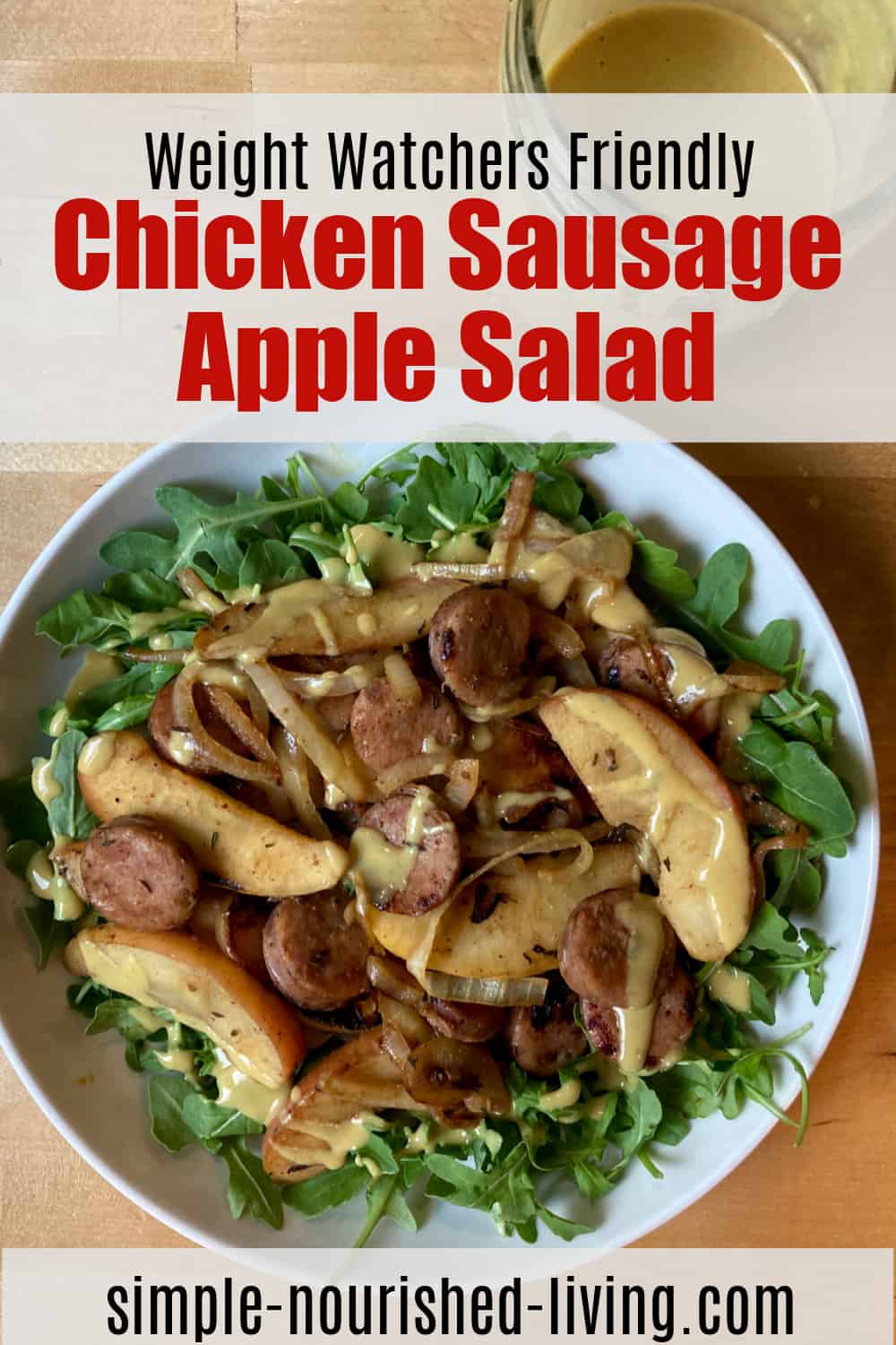 Chicken Sausage Apple Salad Finished Pin