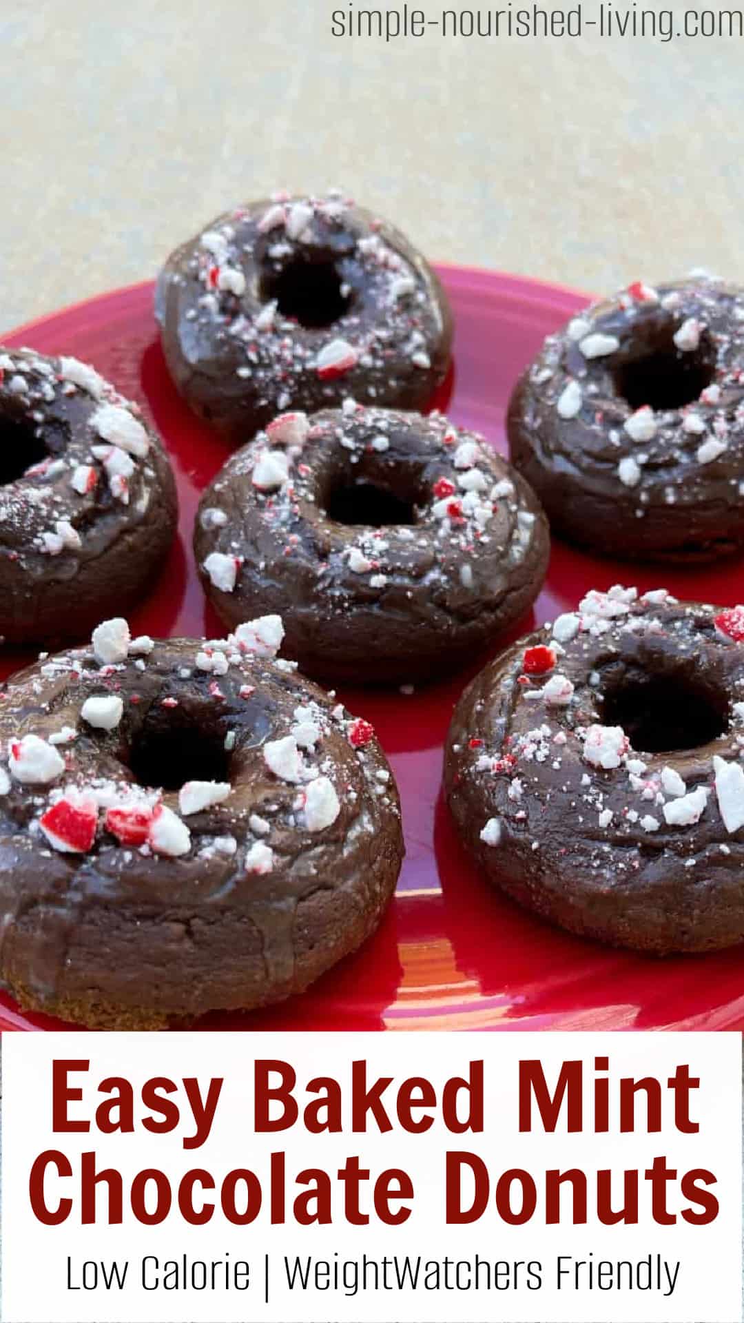 baked mint chocolate donuts pin