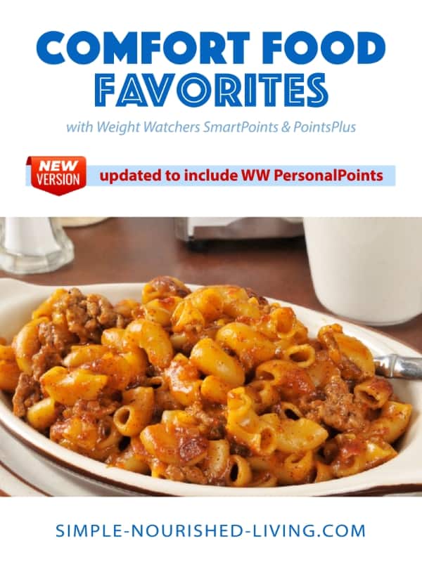 Comfort Food Favorites Recipes ecookbook updated with WW PersonalPoints