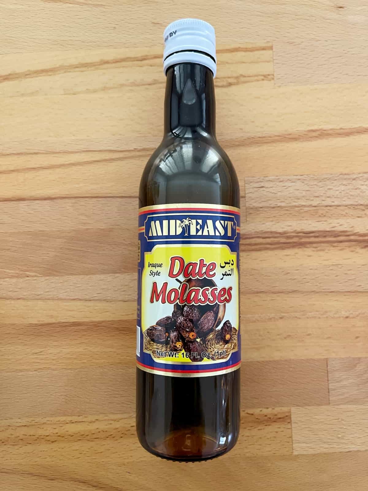Bottle of date molasses.