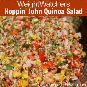 close up of WW Hoppin John Quinoa Salad