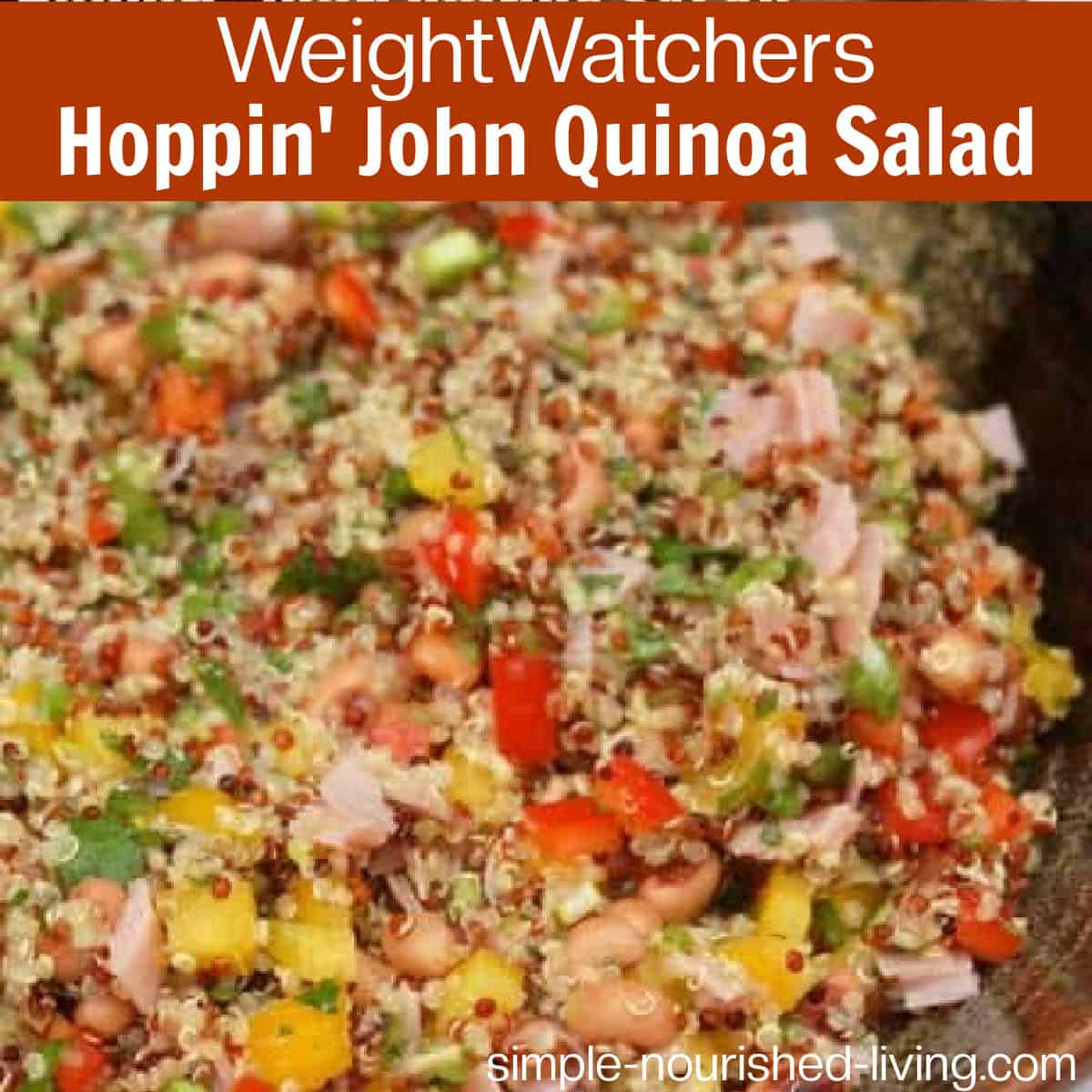  Hoppin John Quinoa Salad up close.