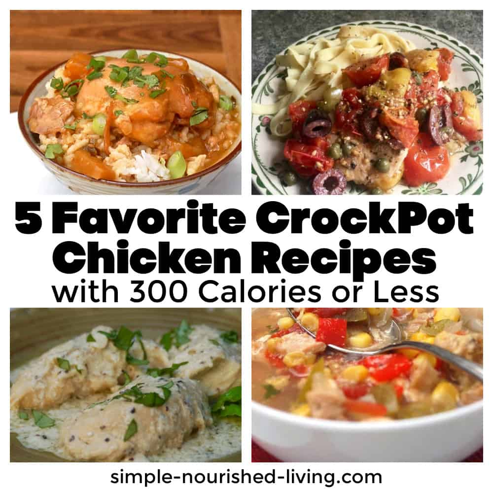 5 Favorite Low Calorie CrockPot Chicken Recipes