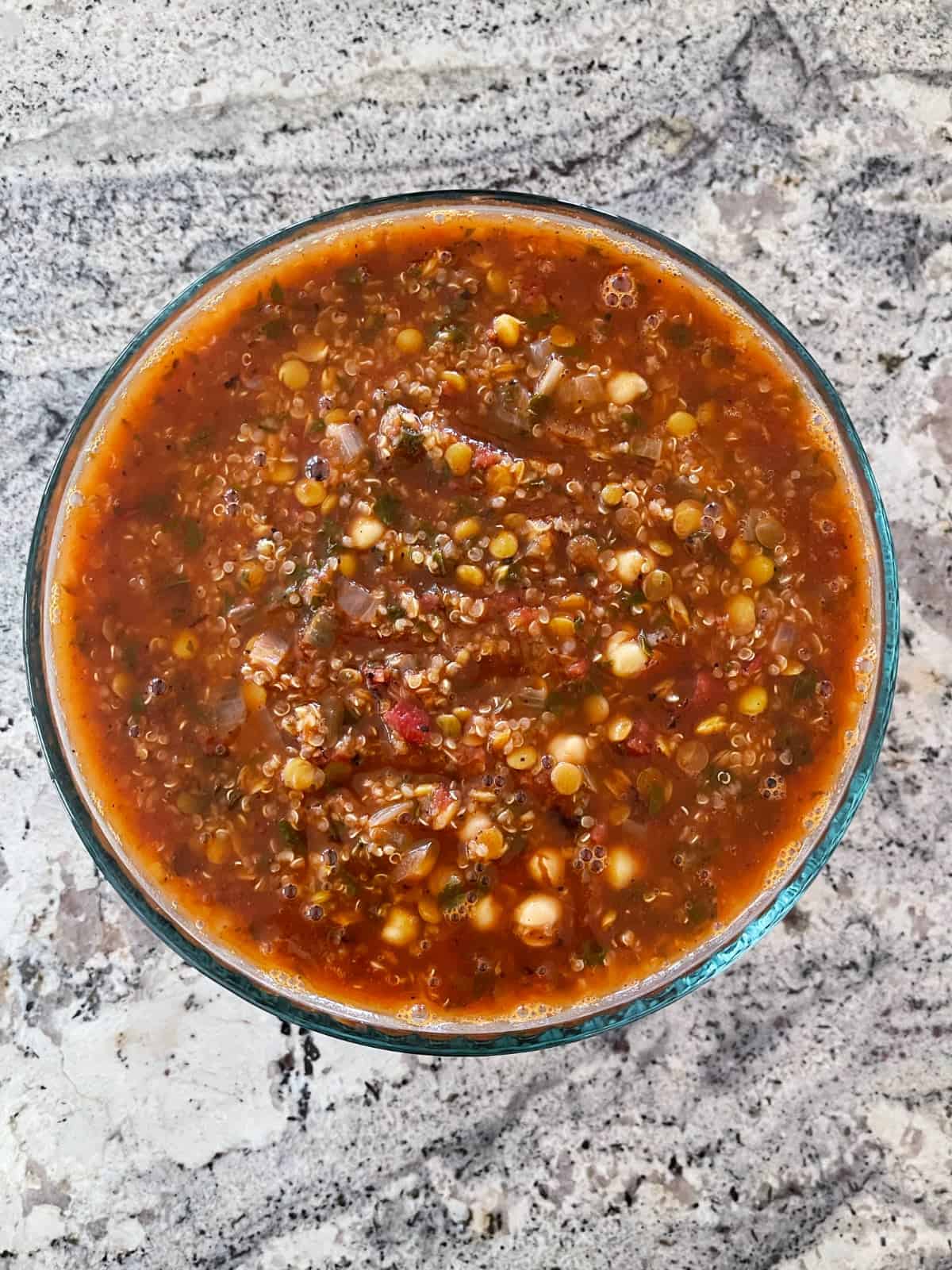 Tunisian Chickpea Lentil Soup