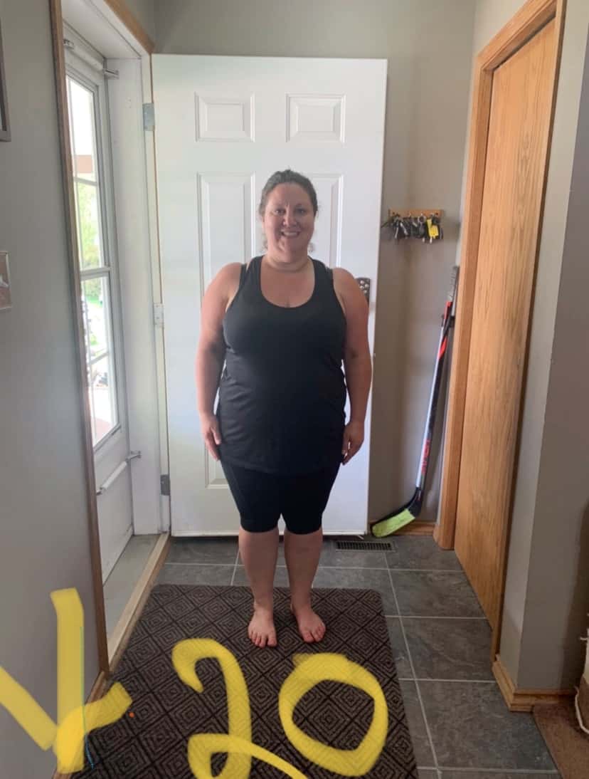 Tania's weight loss journey, down 20 pounds