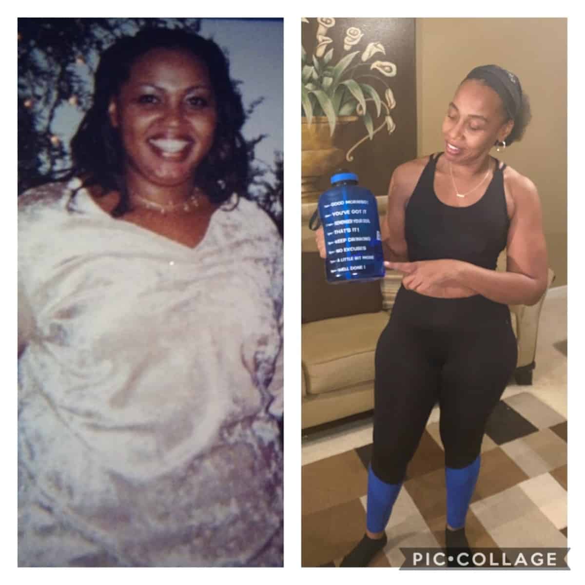 Janet H. before and after weight loss journey