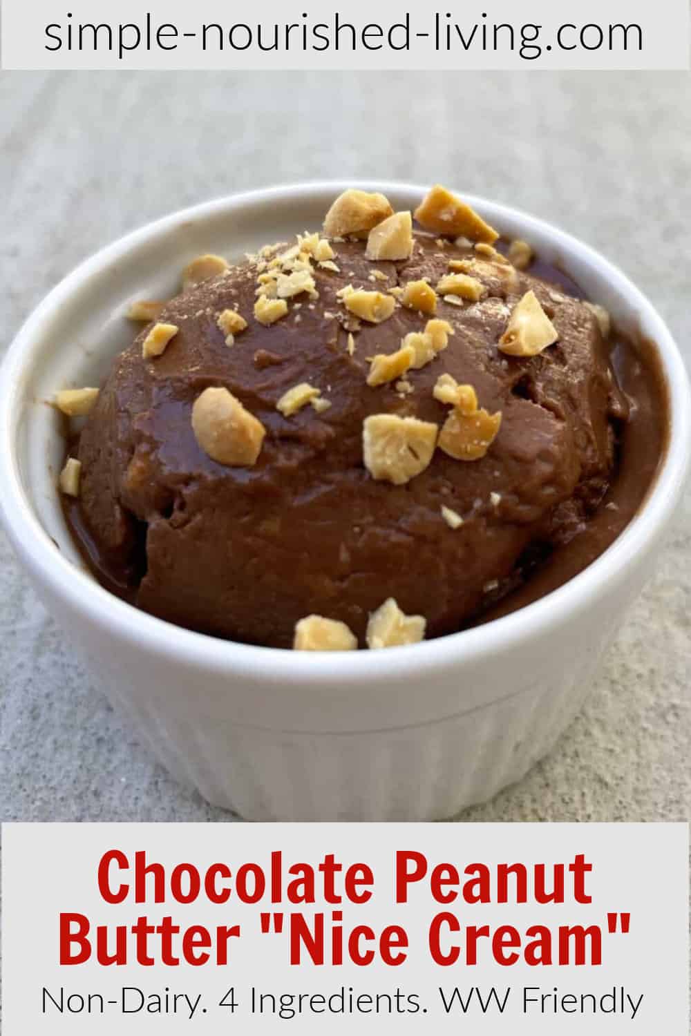 Peanut Butter 'n Chocolate Nice Cream • Simple Nourished Living