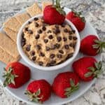 peanut butter cup dip strawberries