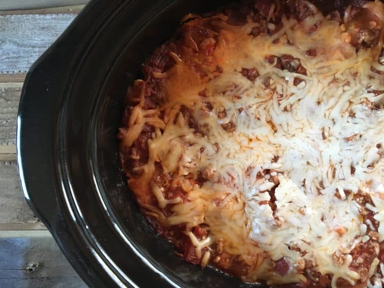 Crock Pot Lasagna.
