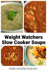 Collage of bowls of soups with text for pinterest pin