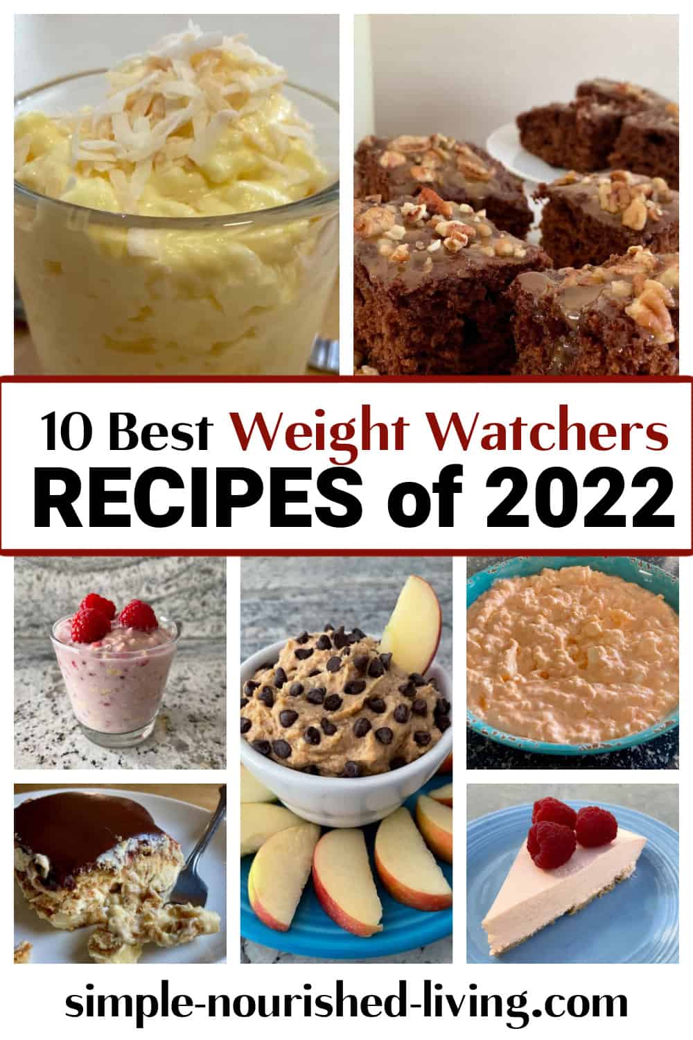 food collage with text: 10 Best Weight Watchers Recipes 2022