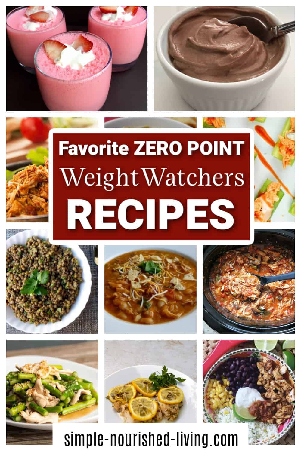 WW Zero Point Recipes Food Photo Collage Pinterest PIN