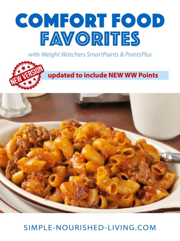 Comfort Food Favorites Recipes ecookbook updated with new WW Points