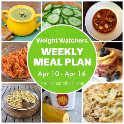Weight Watchers Weekly Meal Plan (4/10 - 4/16)