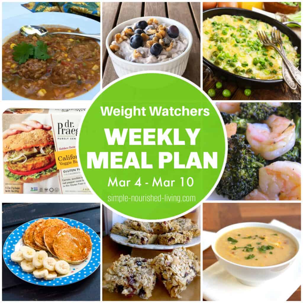 Weight Watchers Weekly Meal Plan (Mar 4 - Mar 10)