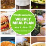 WW Weekly Meal Plan Mar 4 Pin