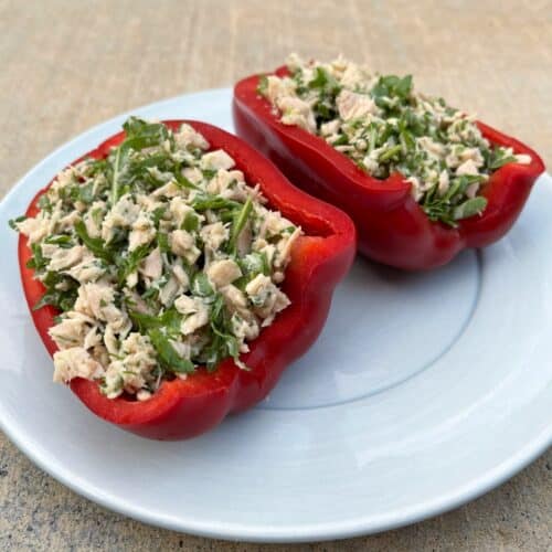 Herbed Tuna Stuffed Peppers | Weight Watchers Recipes