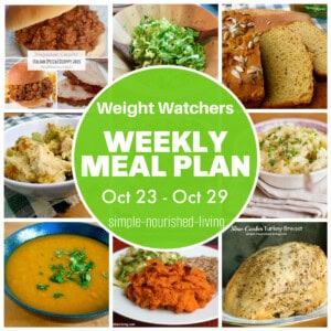 Weight Watcher Friendly Meal Plan #1 with Beyond the Scale Points