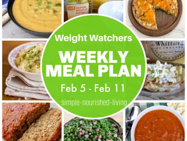 9 frame food photo collage featuring dishes from this week's WW Meal Plan