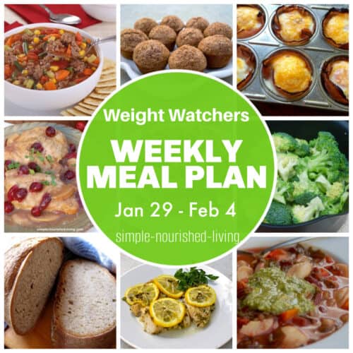 WeightWatchers Weekly Meal Plan (Jan 29 - Feb 4) • Simple Nourished Living