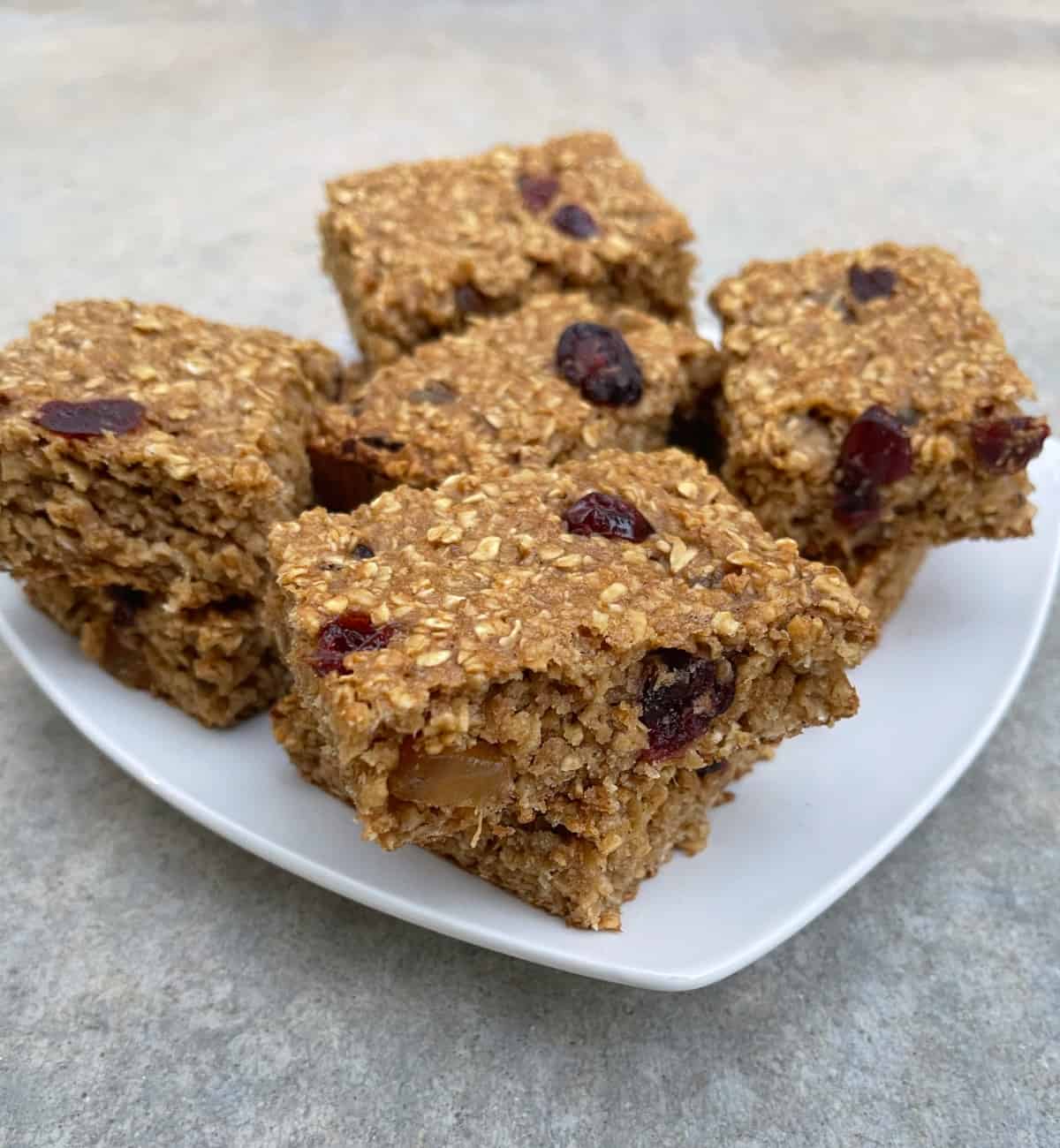 Photo of Wholesome Cranberry Oatmeal Ginger Bars (Low Fats & Low Sugar) • Easy Nourished Residing