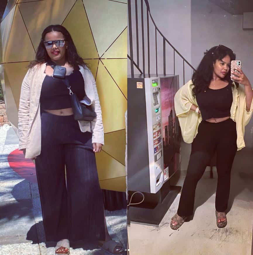 Ariam B. weight loss success before and after.