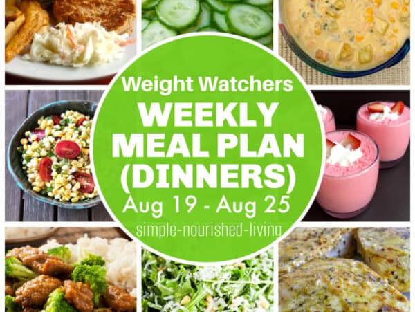 Food Photo Collage Featuring Salmon patties with coleslaw, simple sliced cucumber salad, corn & shrimp chowder, simple corn tomato salad,2-ingredient strawberry yogurt fluff, beef & broccoli, simple arugula salad, easy lemon pepper chicken breasts