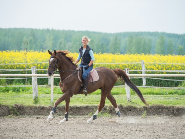 woman on horseback