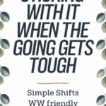 Text box: Sticking with it when the going gets tough for Pinterest PIN