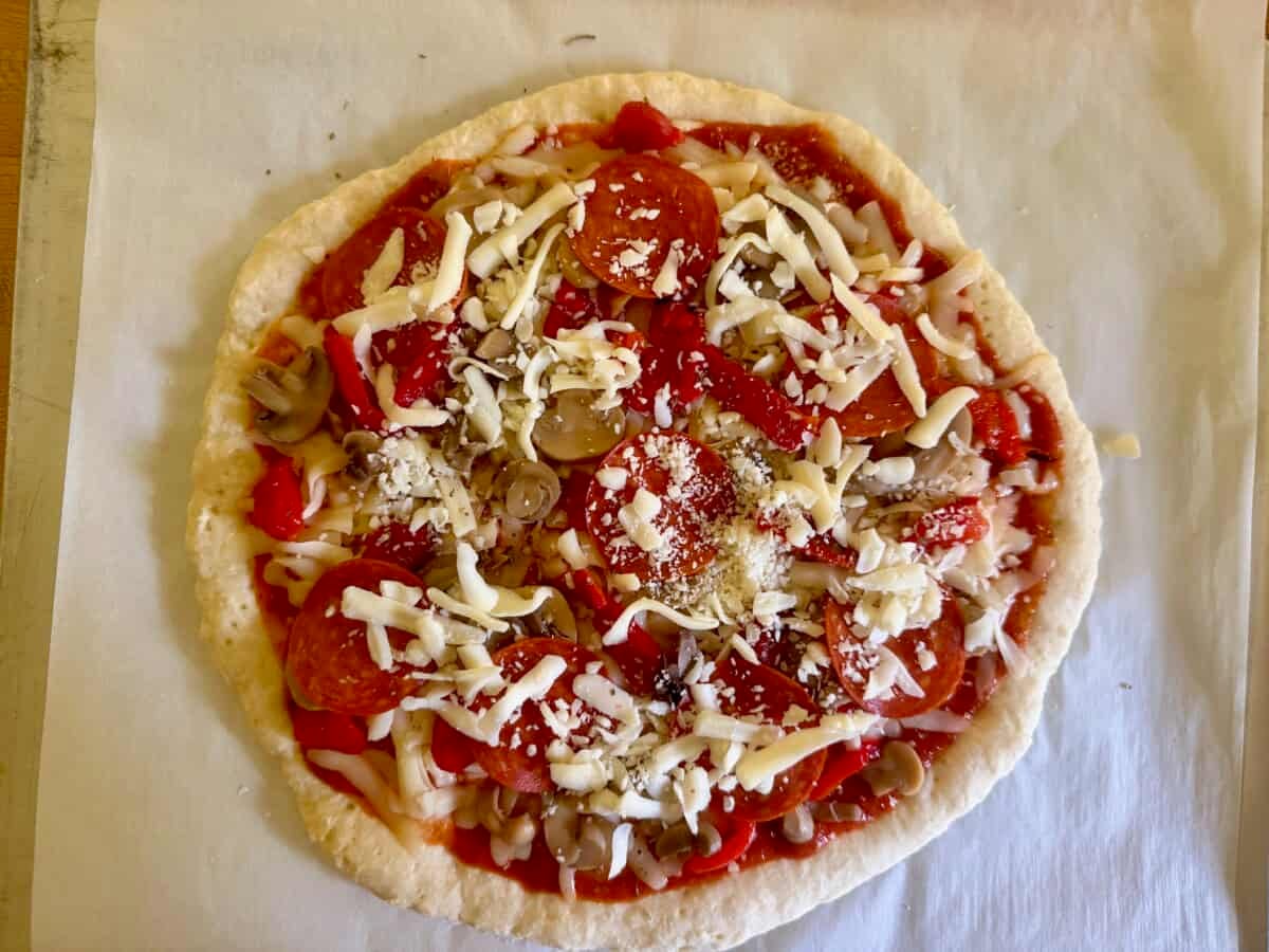 pizza ready to bake
