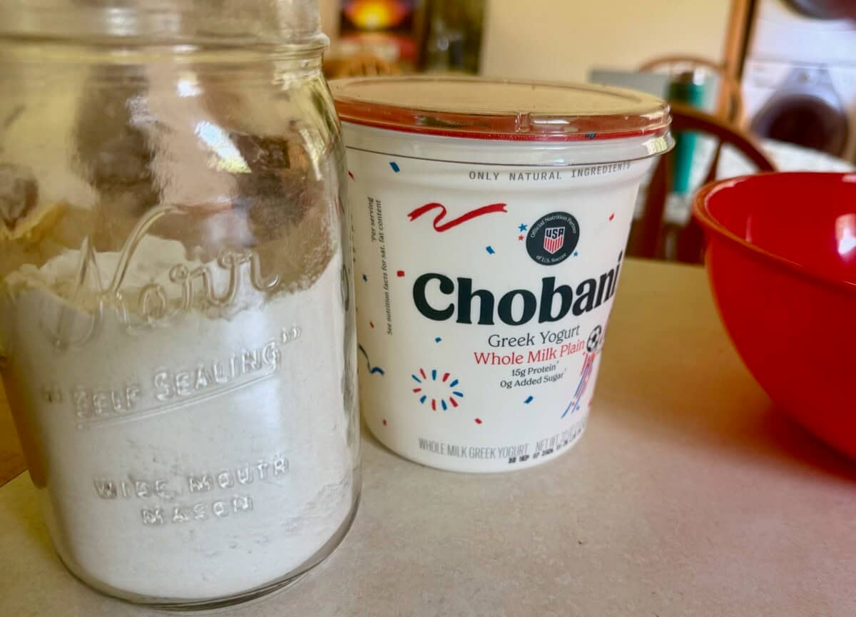 yogurt and self rising flourt
